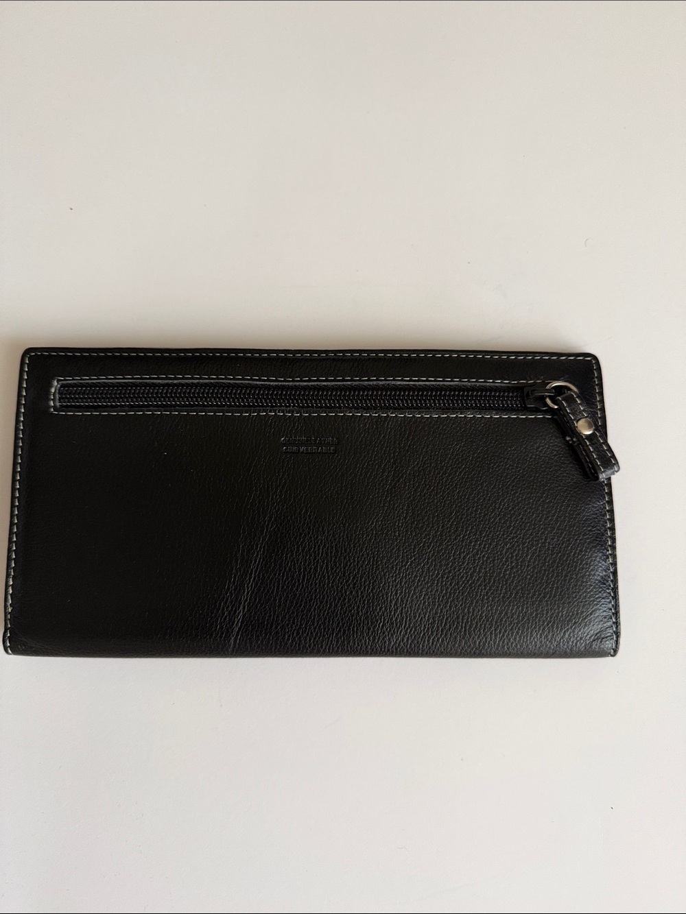 Black Travel Card & Key Organizer with Plane Emblem - Picture 3 of 6